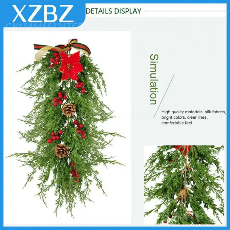 Christmas Decoration Artificial Plants Door Wall Green Plant Pine Needle Christmas Pendant Christmas Tree Decoration Home Decor