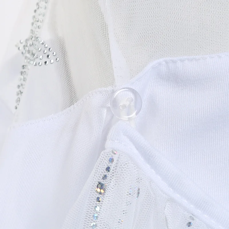 Белый костюм Эльзы Disney Холодное сердце 2 для девочек платье принцессы Снежной