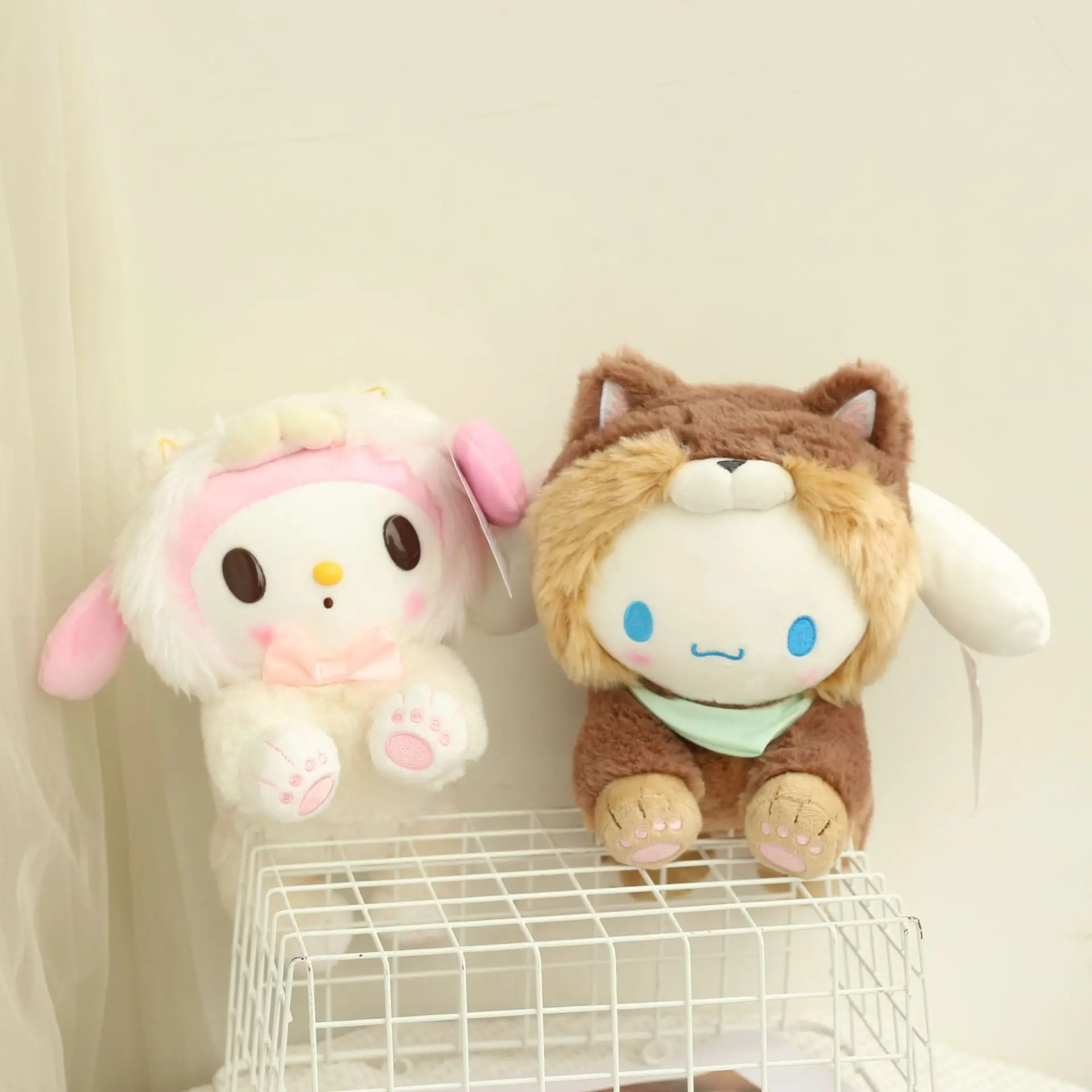 

In Stock Sanrio Kuromi Cinnamoroll Melody Plush Cute Doll Toy Throw Pillow Decoration Gift For Girls