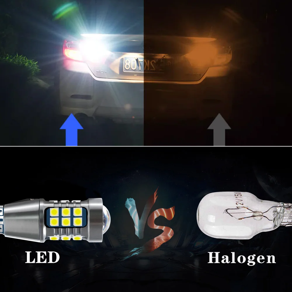 2 шт. T15 сигнальная лампа светодиодная автомобильный фонарь заднего хода