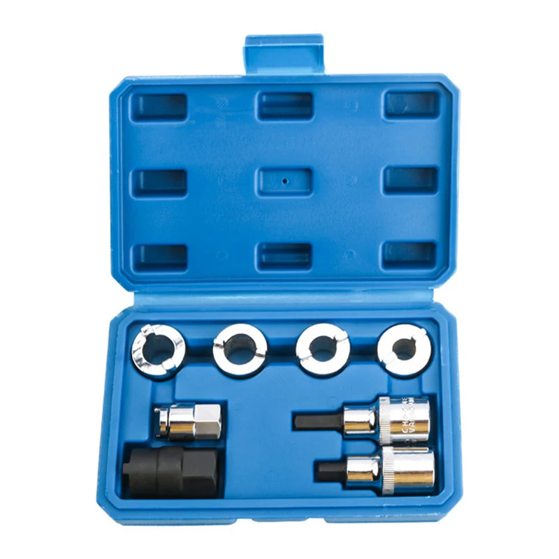 

8Pcs/Set Shock Absorber Dismantle Tools Suspension Strut Spreader Socket Sleeve Removal Install Kit Damping Screw