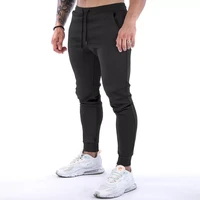 gym workout breathable muscle running slim fit tapered sweatpant men casual trousers joggers cotton fitness track pants