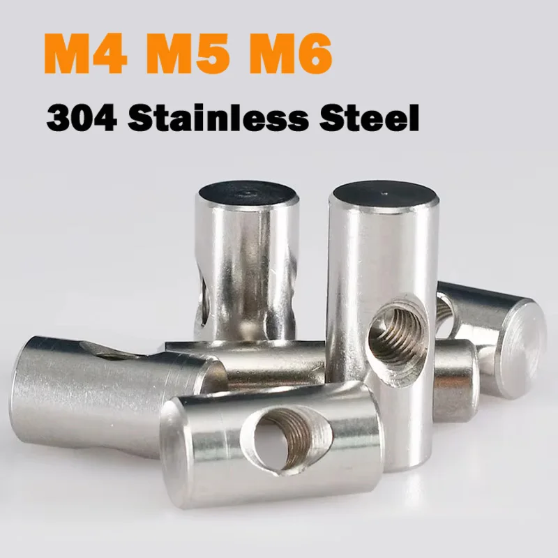 

M4 M5 M6 304 Болты из нержавеющей стали Цилиндрический штифт Дюбель с крестообразным отверстием Молоток Встроенная гайка для деревянной мебельной аксессуаров