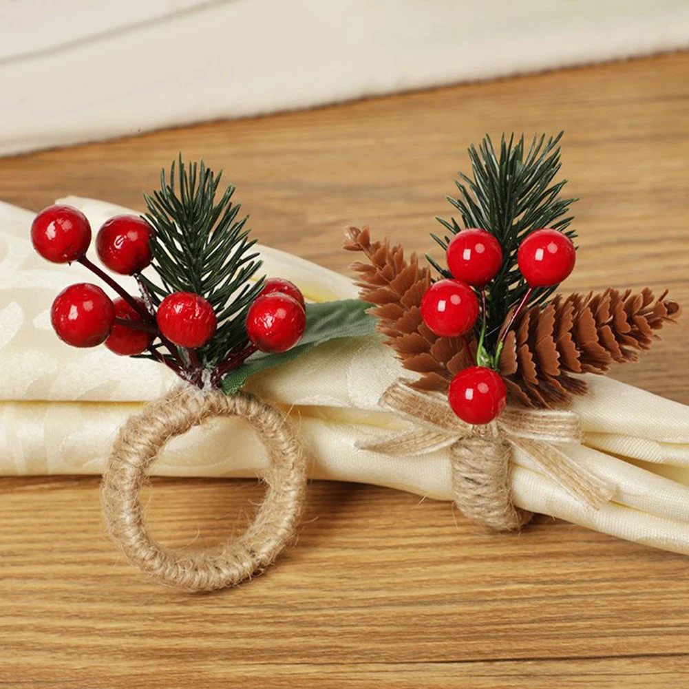

Napkin Rings Napkin Holder Christmas Berry Christmas Napkin Rings Holder Napkin Napkin Holder Napkin Rings Pine Cones Christmas