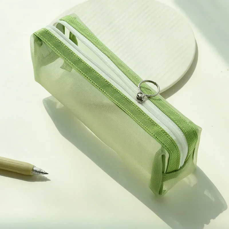 

MOONBIFFY Прозрачная сетчатая сумка для карандашей