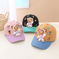 spring baby sun hat cartoon astronaut children outdoor baseball cap boys girls hip hop snapback hat for 0 4 year kids bear cap