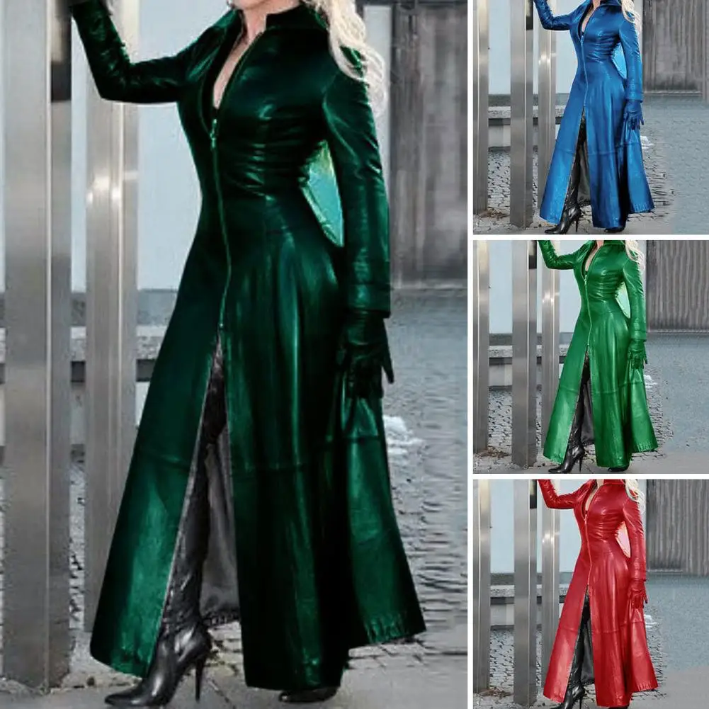 Женское пальто из искусственной кожи куртка для женщин Стильное женское в стиле