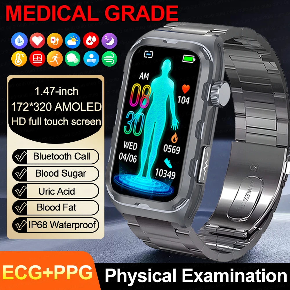 Новые умные часы для Xiaomi Pulse Therapy с микрофизическим экзаменом мужские ЭКГ + PPG