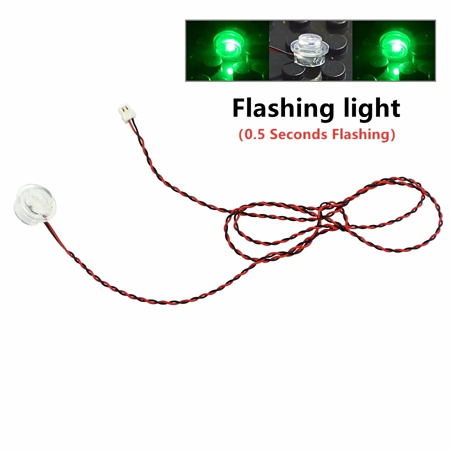 Leduo MOC светодиодный блок 1x1 мигающий