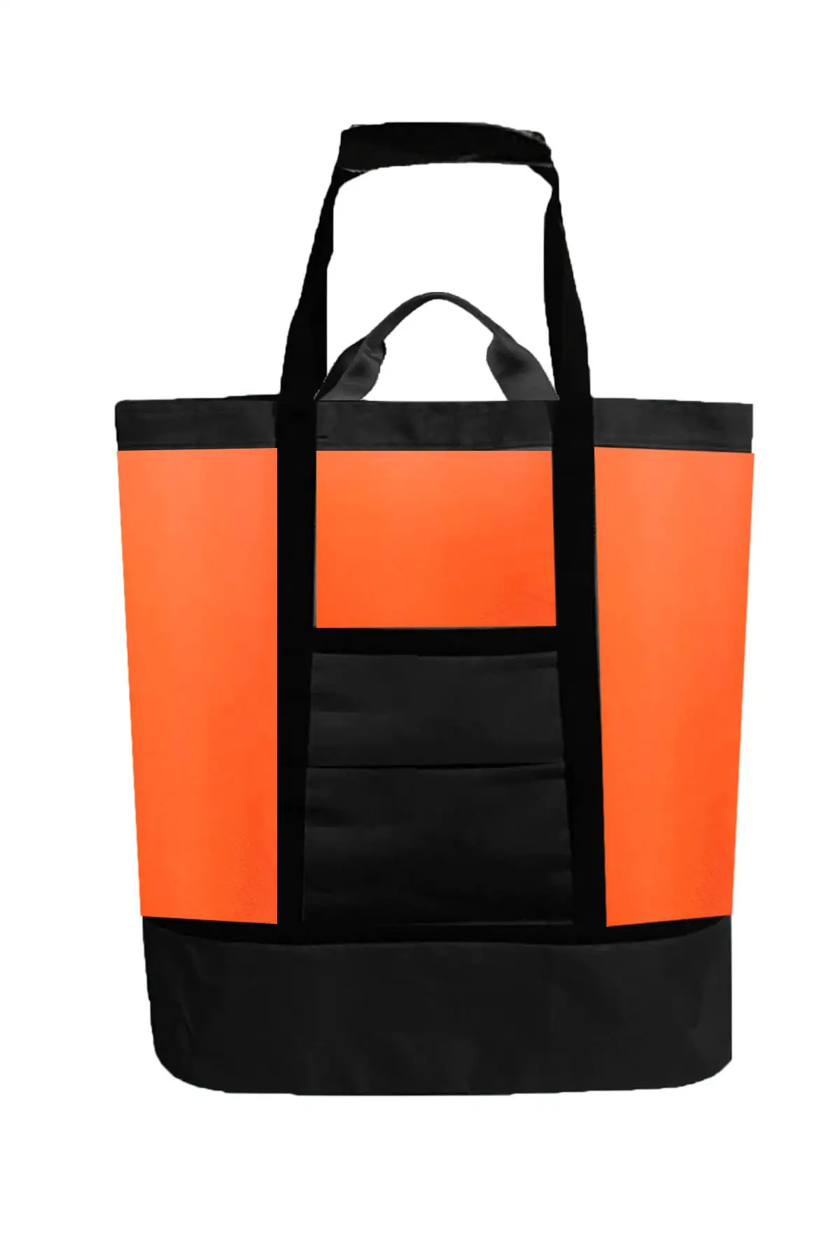 

Женская пляжная сумка оранжево-фиолетовая, защитный тоут на молнии для пикника и кемпинга, 50 литров, летняя сумка для покупок