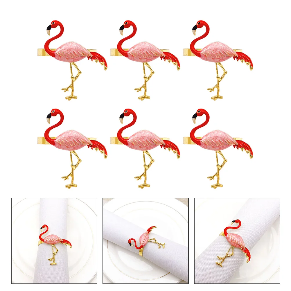 

6 шт., декоративные застежки для салфеток