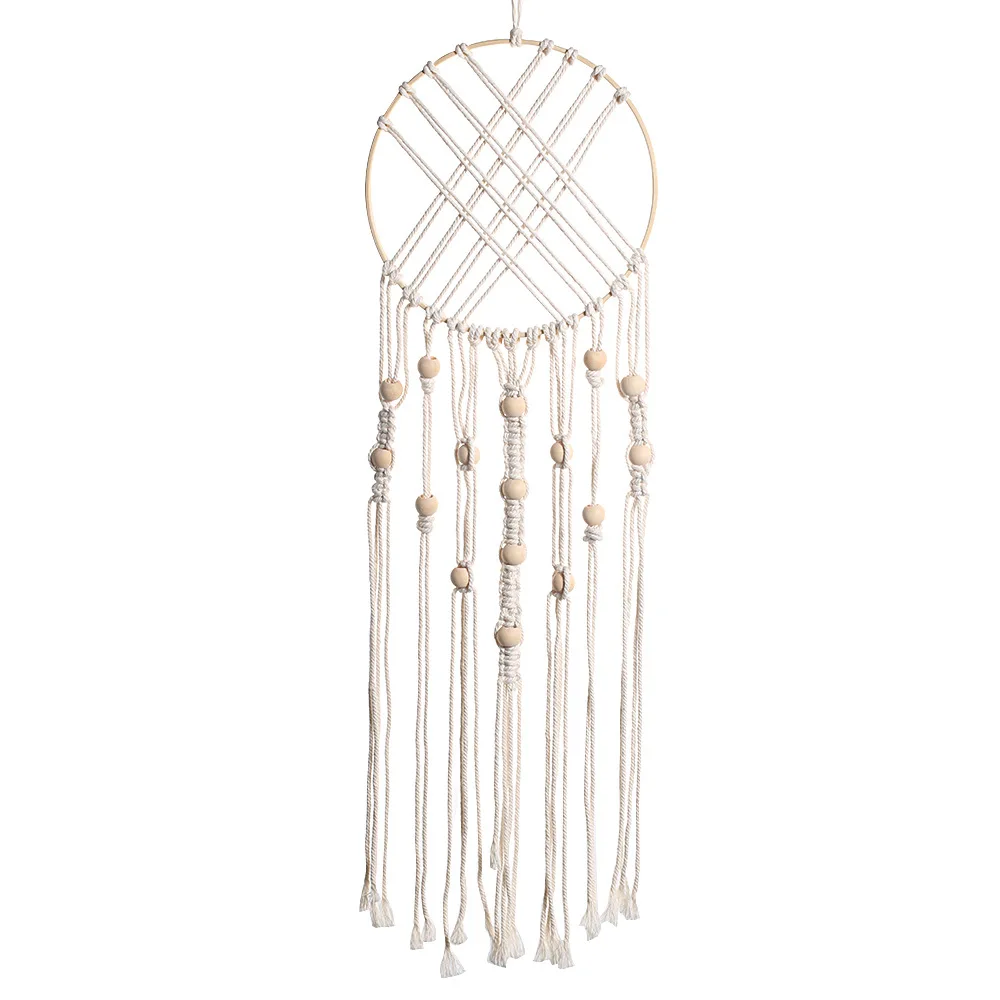 

Woven Wooden Beads Dreamcatcher Home Decoration Woven Tapestry Creative Home Wall Decor Room Decor Hanging Decoration