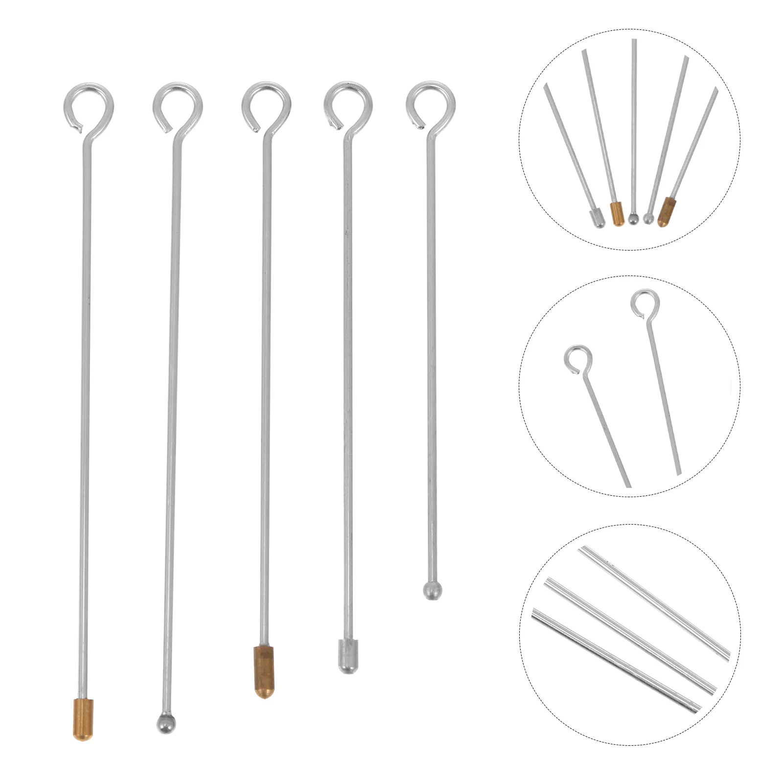

5 Pcs Tattoo Motor Handle Needle Plunger Bar One Body Cartridge Tattoo Grips Drive Bars Stainless Steel Metal Plunger Needle Bar