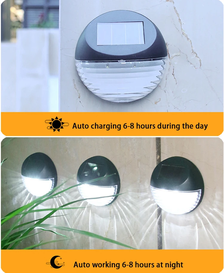 Фонари солнечного забора наружные фонари для палубы светодиодный настенный