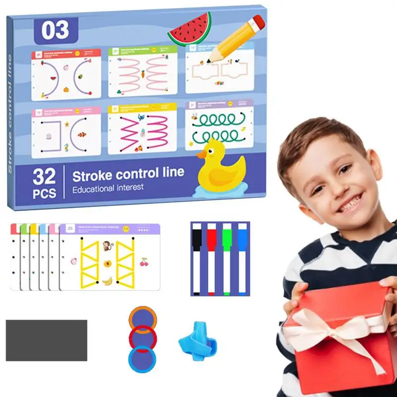 

Pen Control Tracing Workbook Advanced Kindergarten Concentration Practice Book Toddlers Preschool Learning Activity Educational