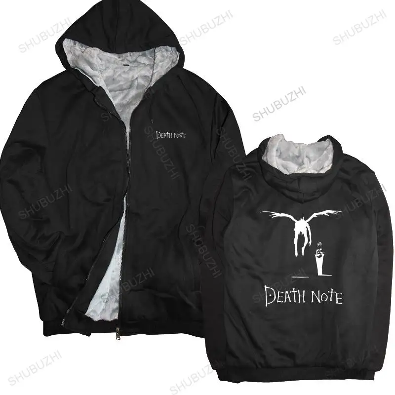 

warm coat men fleece hoody Kira Ryuk Yagami Light Shinigami Japanese Anime Manga Death Note men winter sweatshirt drop shipping