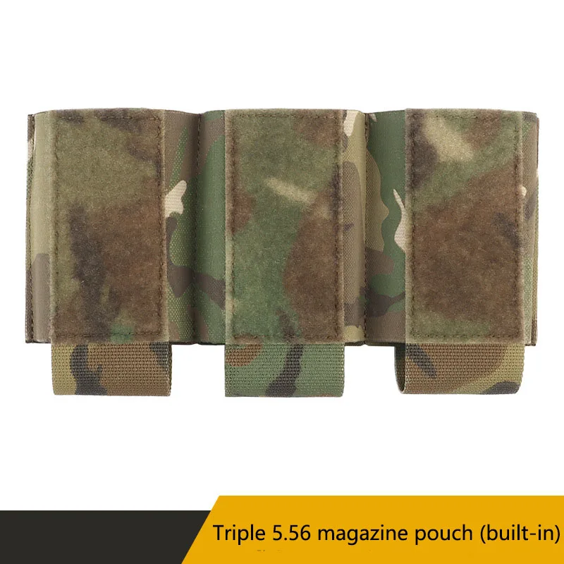

Built-in Camouflage Triple 5.56 Function Pack magazine Suitable For Various Tactical Vest Tactical Chest Hang With Magic Tape