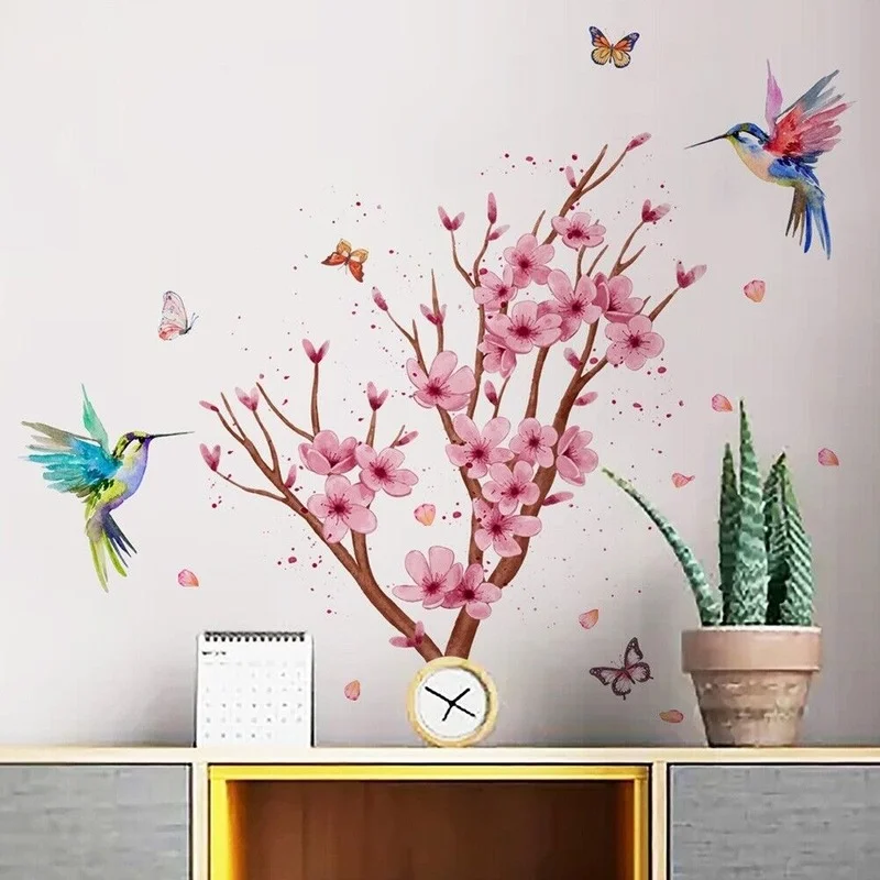 

Flower Bird Butterfly Wall Stickers Decal Mural Living Room Home Decoration