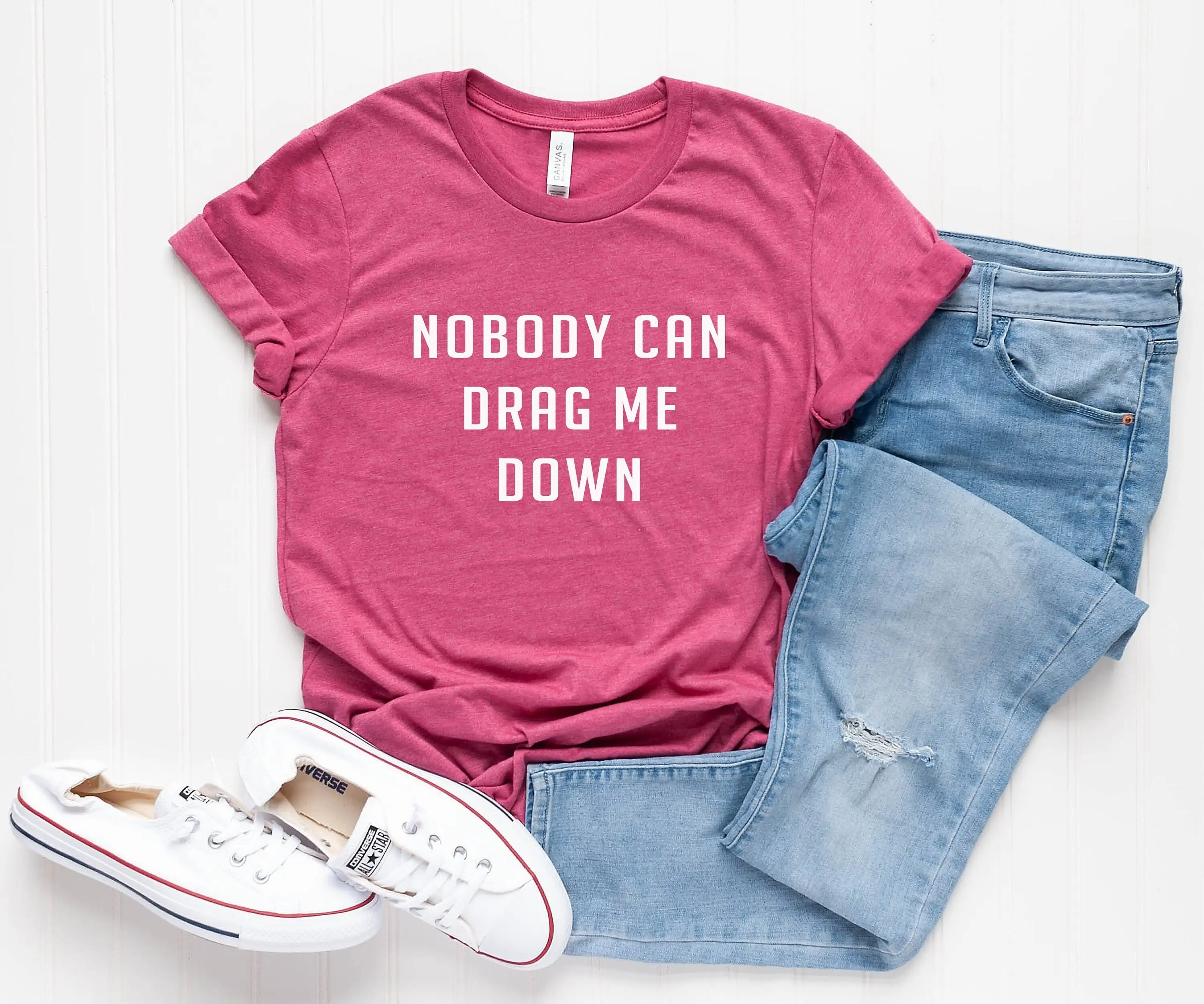 Nobody Can Drag Me Down Girl Power Shirt женская футболка с забавными цитатами Shirtnager мотивационные