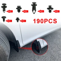 190pcs mixed auto fastener vehicle car bumper clips retainer fastener rivet door panel fender liner universal fit for car