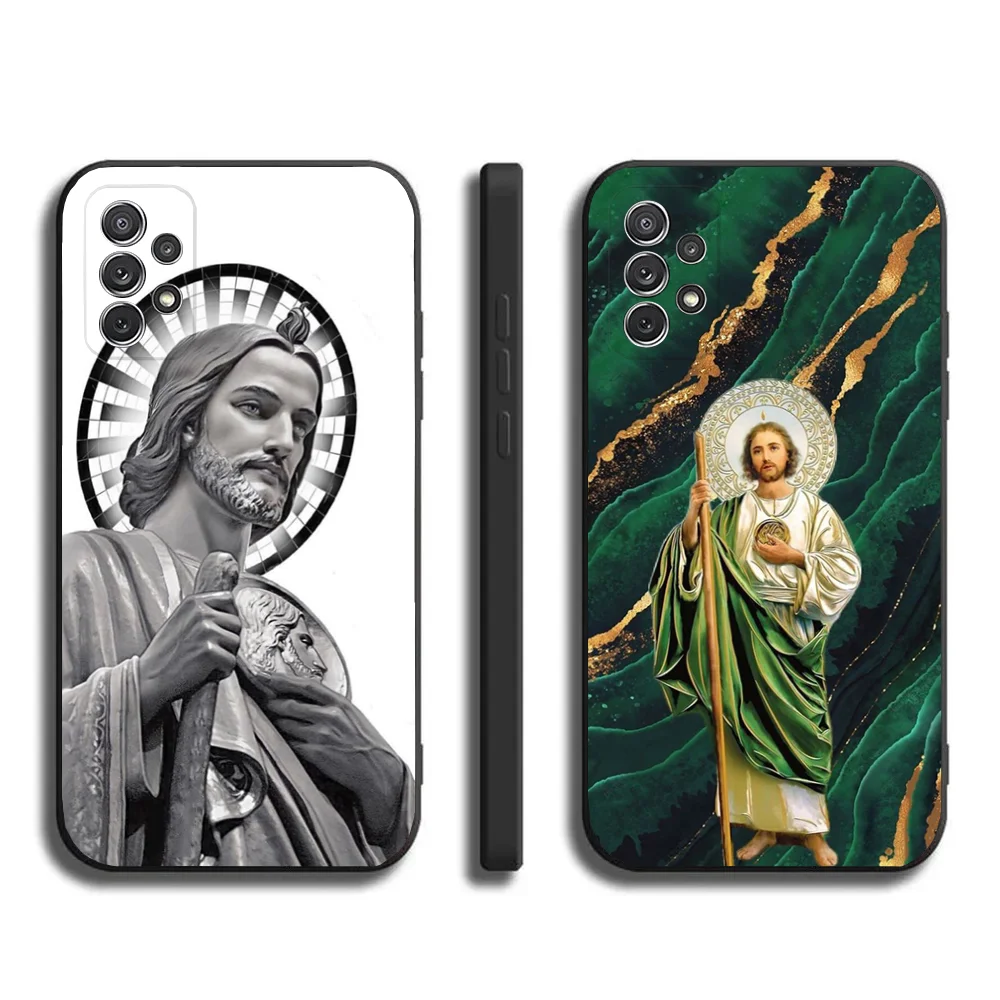 Чехол для телефона San J-Judas Tadeo Samsung Galaxy A20 A21s A22 A31 A32 A52 A53 A72 73 A80 A91Мягкий черный чехол