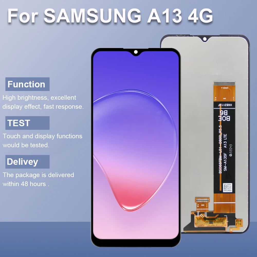 A13 A135F A135F/DS A135M 6 &quotСменный экран для Samsung Galaxy 4G ЖК-дисплей сенсорный дигитайзер с