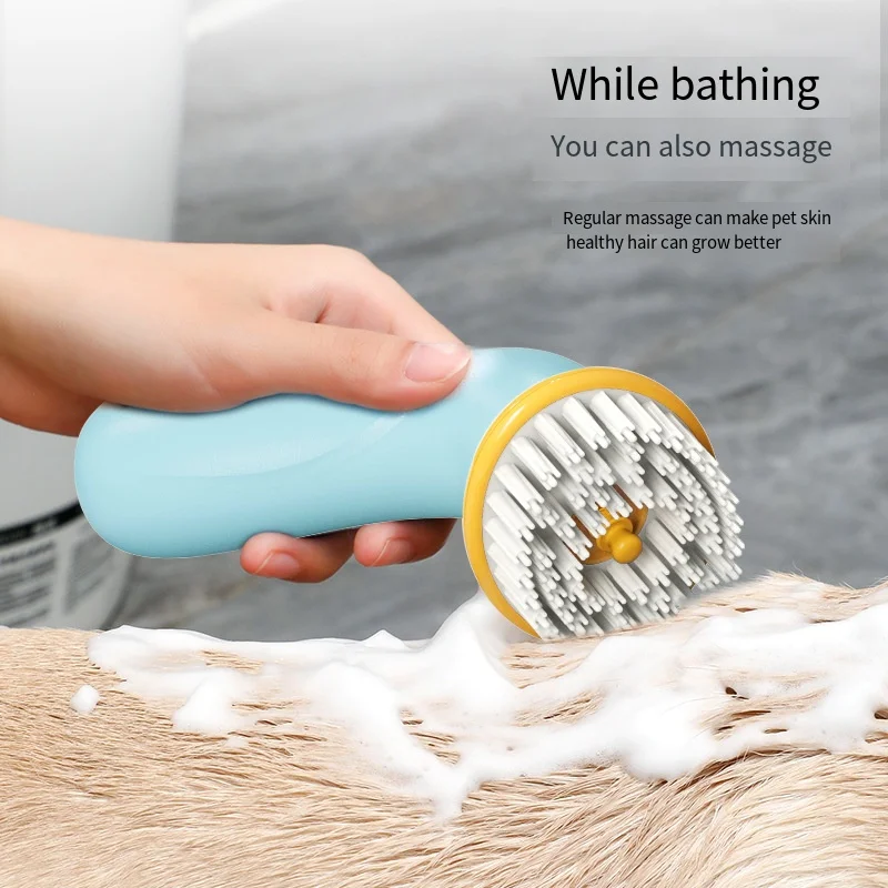 

Pet hand heldBath Brush Puppy Big Dog Cat Bath Massage Gloves Brush Soft Safety Silicone for Dogs Cats Tools Products