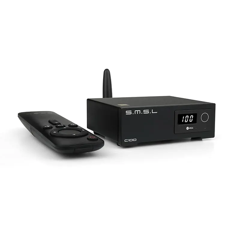 SMSL C100 USB MQA ЦАП AK4493S XMOS XU316 DSD512 32 бит 768 кГц CK-03 часы оптический коаксиальный Bluetooth