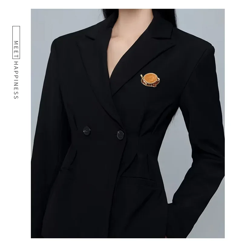 Популярная эмалированная брошь для кофейной кружки женская унисекс булавка