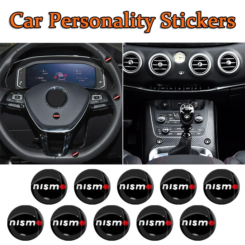 

12Pcs Car Logo Key Stickers Interior Decoration Decals Car Goods For Dodge Accessories Durango Caravana Ram 1500 de 2500 de 3500