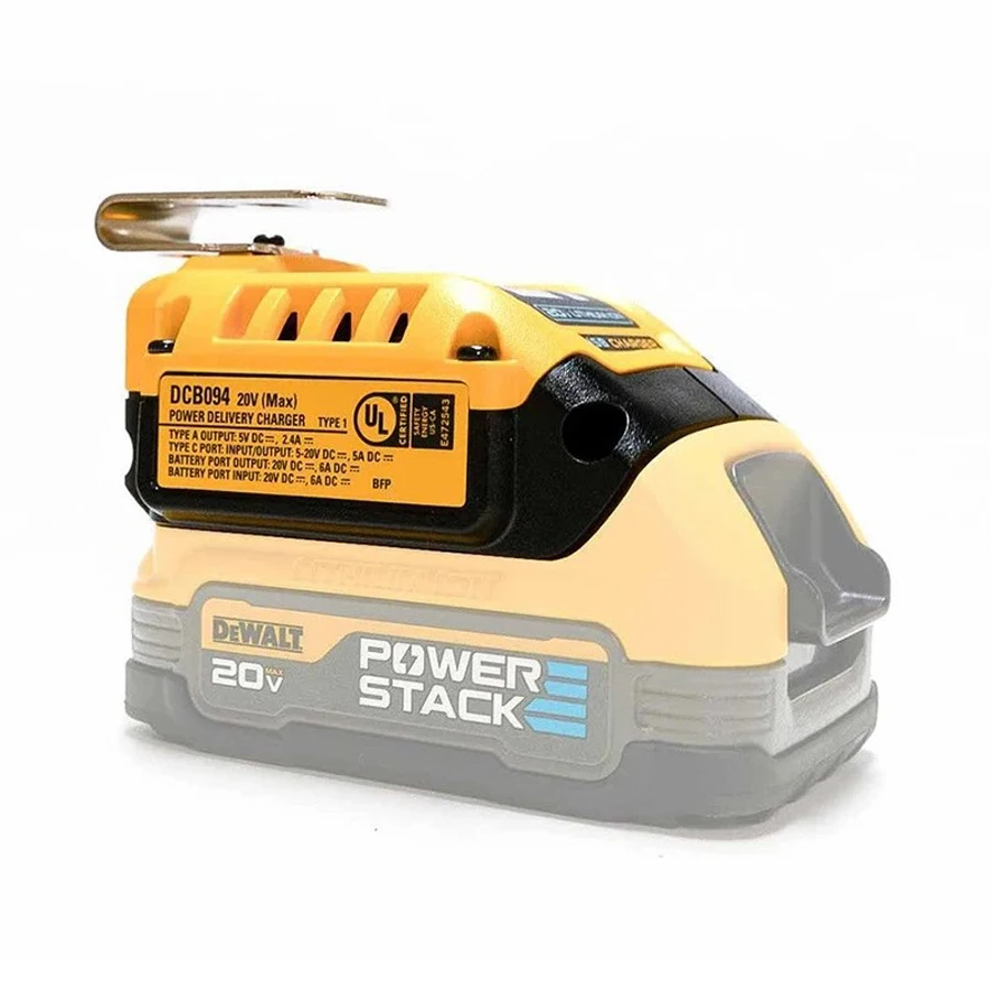 DEWALT DCB094 20 В/60 В 5 А Тип C-USB Зарядное устройство Литий-ионное зарядное