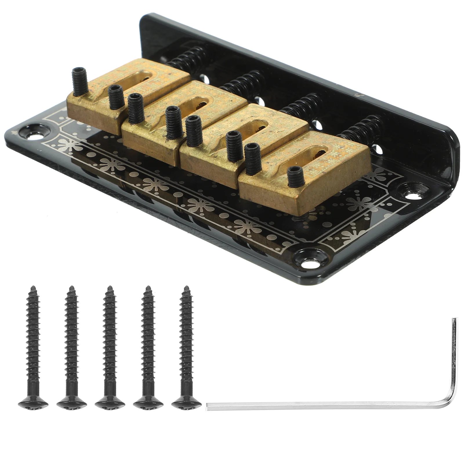 4-струнный винтажный бридж с фиксированным хвостовиком набор мостов винтами и