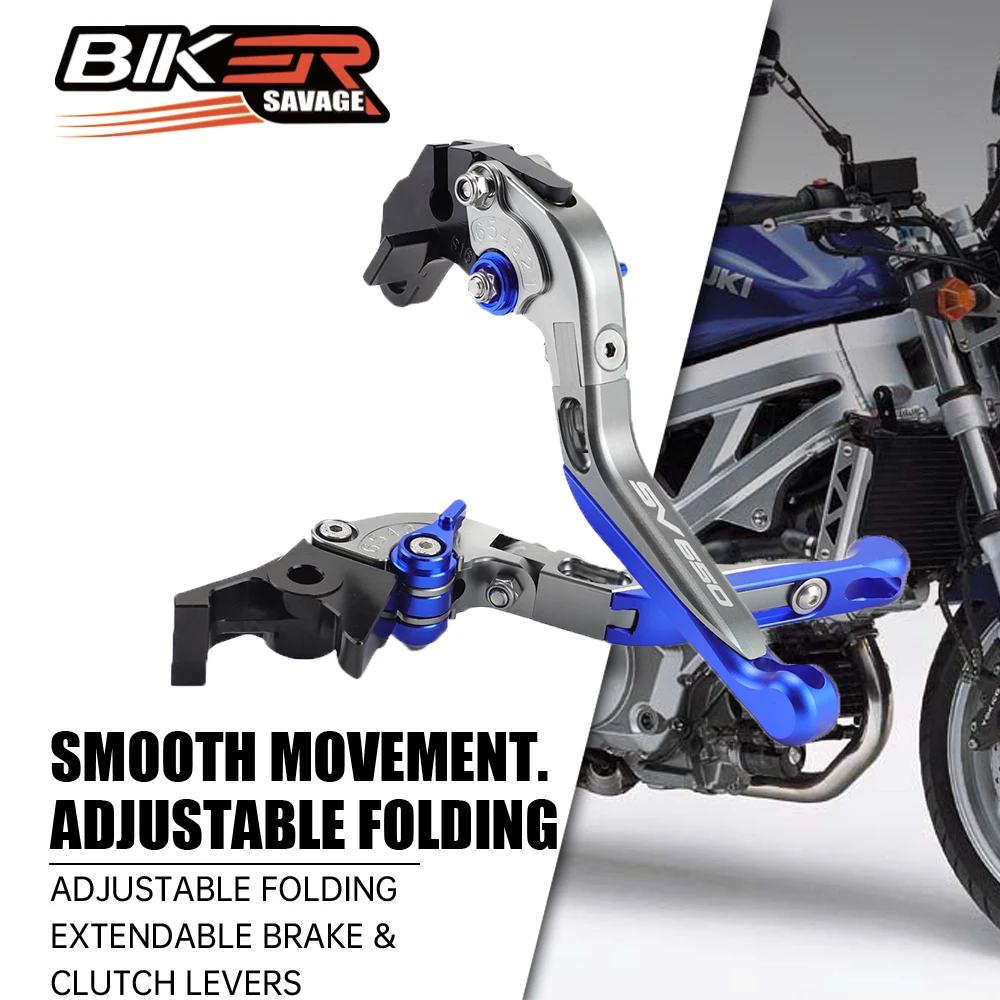 

Brake & Clutch Levers Motorcycle Modified Parts For SUZUKI SV650 N S X 98-22 Adjustable Folding Extendable Motocross Accessories