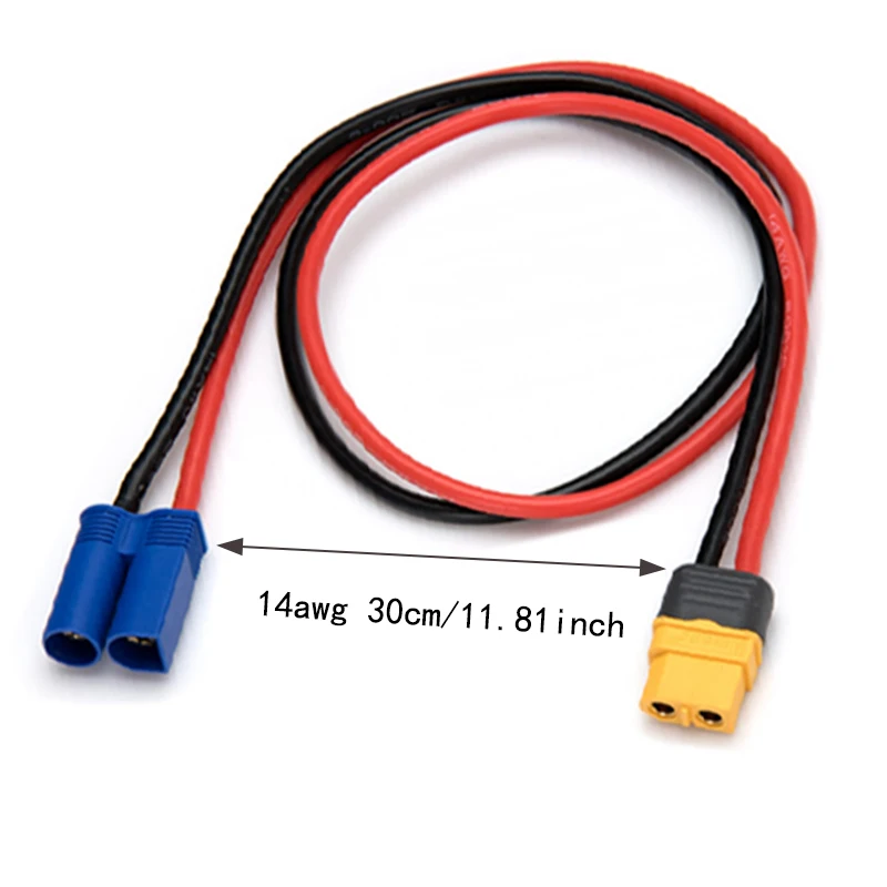 2 шт. зарядный кабель XT60H Мама-папа EC5 14AWG 30 см