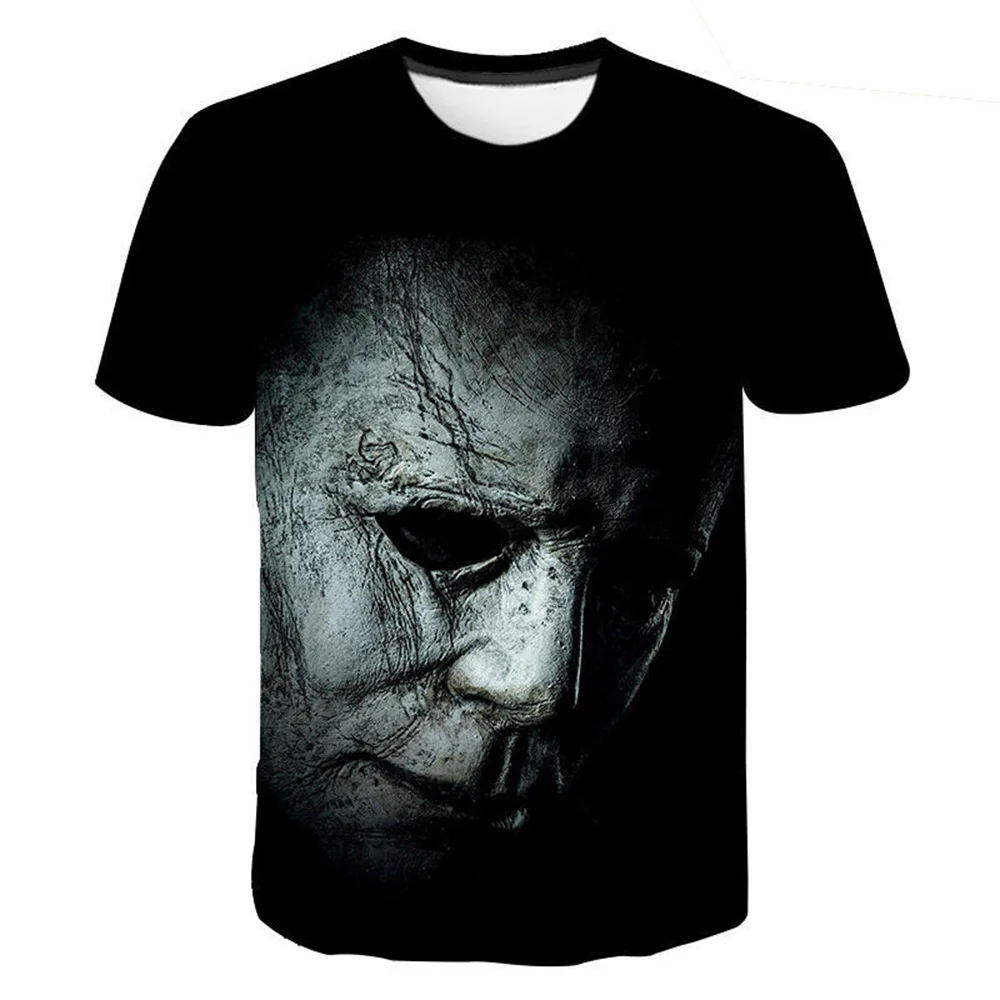 

3D Printing T-shirt Terrorist Fashion Unisex Casual Top Hot Selling Horror Movie Round Neck Short Sleeve New Horror