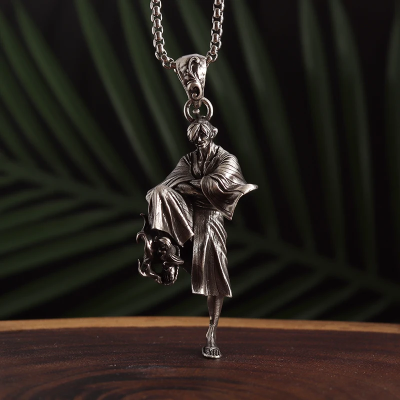 

Y2K New In Gothic Vintage Accessory Korean Fashion Style for 2023 Viking Punk Necklace Japanese Anime Robed Warrior
