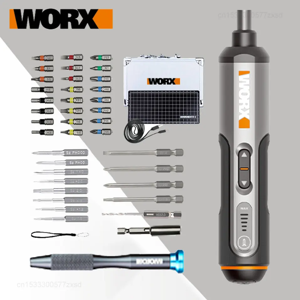 

Xiaomi Worx 4V Mini Electric Screwdriver Set WX240.5 Cordless Electric Screwdrivers with 40 Bits USB Rechargeable Repair Tools