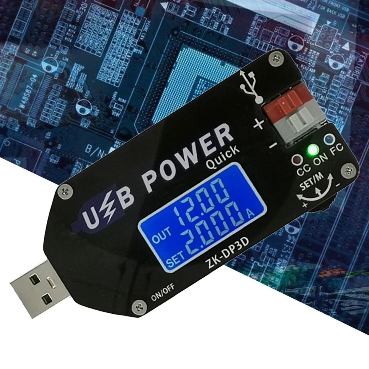 

Регулируемый USB-модуль питания с ЧПУ, 1-30 в, 2 А, 15 Вт