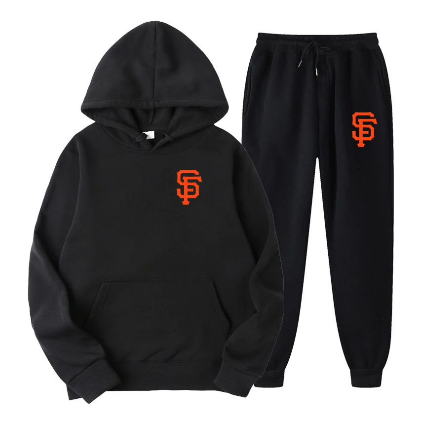 

Men's Tracksuit Women Hoodies + Sweatpants Sports Top Sweater Male Women's Track Suit Spring 2023 Female Fashion Jogging Brand