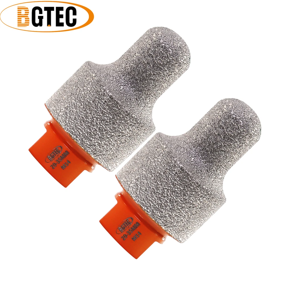 

Алмазные фрезы BGTEC 2 шт., для плитки, керамики, гранита, мрамора, увеличения отверстия, полировки кромок, резьбы M14