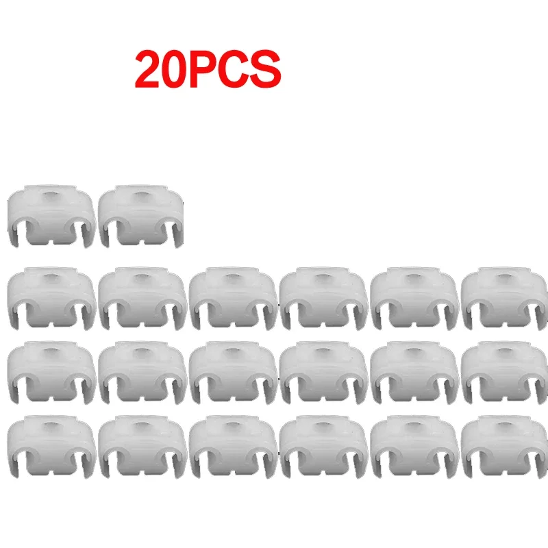 

Автомобильные зажимы для тормозной магистрали, двойной держатель троса, белый зажим для VW Bora Golf MK2 MK3 Passat Golf Jetta Audi A4 Seat Skoda 811611797