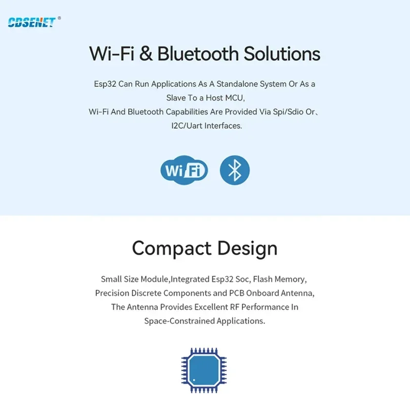 WIFI Bluetooth ESP32 двухъядерный беспроводной модуль последовательного порта MCU CDSENET