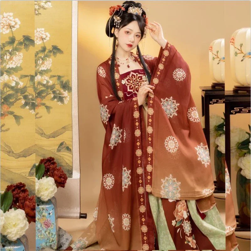 Женское традиционное китайское платье Hanfu карнавальный костюм принцессы для