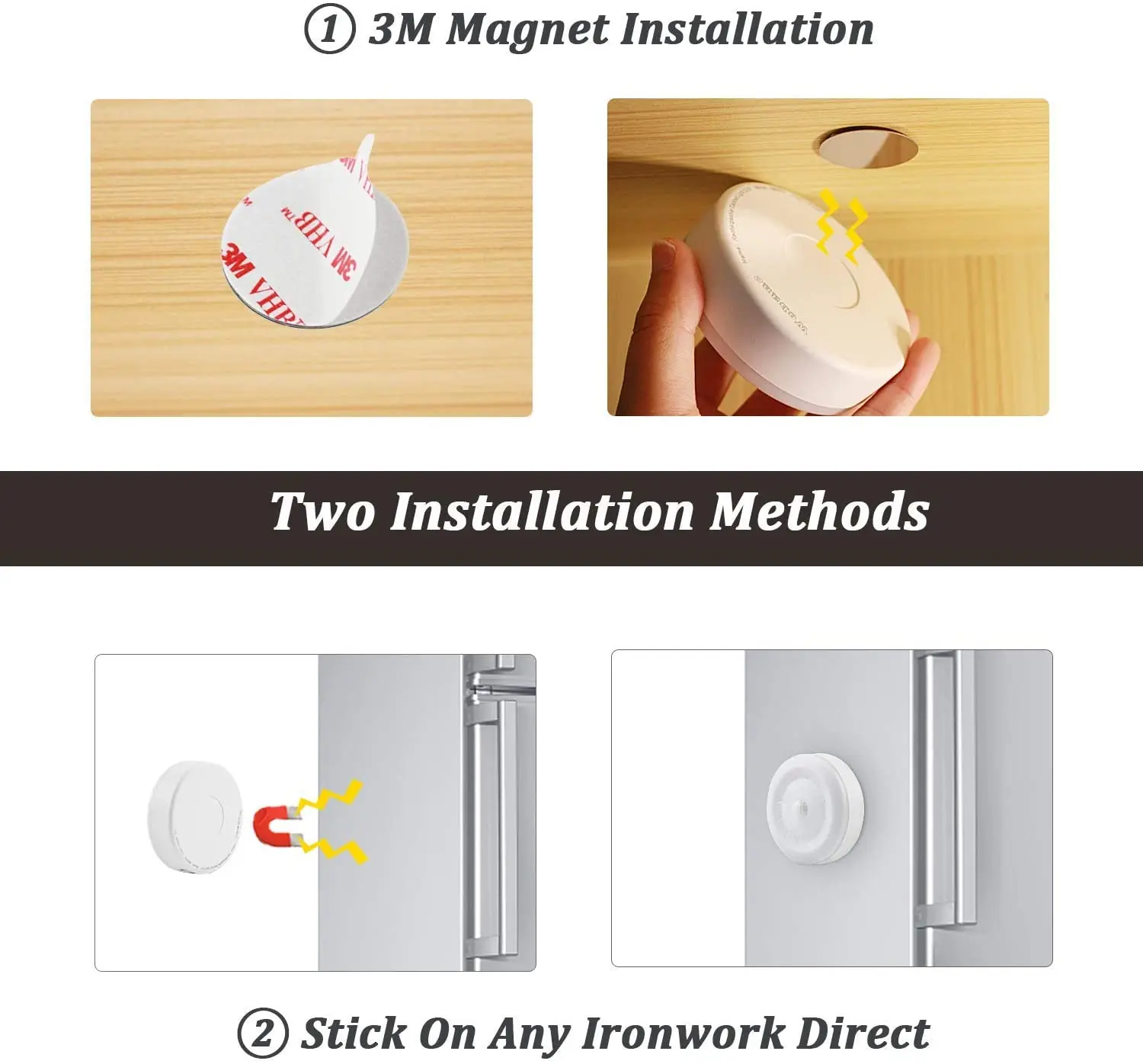 5V Usb Charging  Motion Sensor Under Cabinet, Kitchen ,Cupboard Closet ,Bed Room Light images - 6