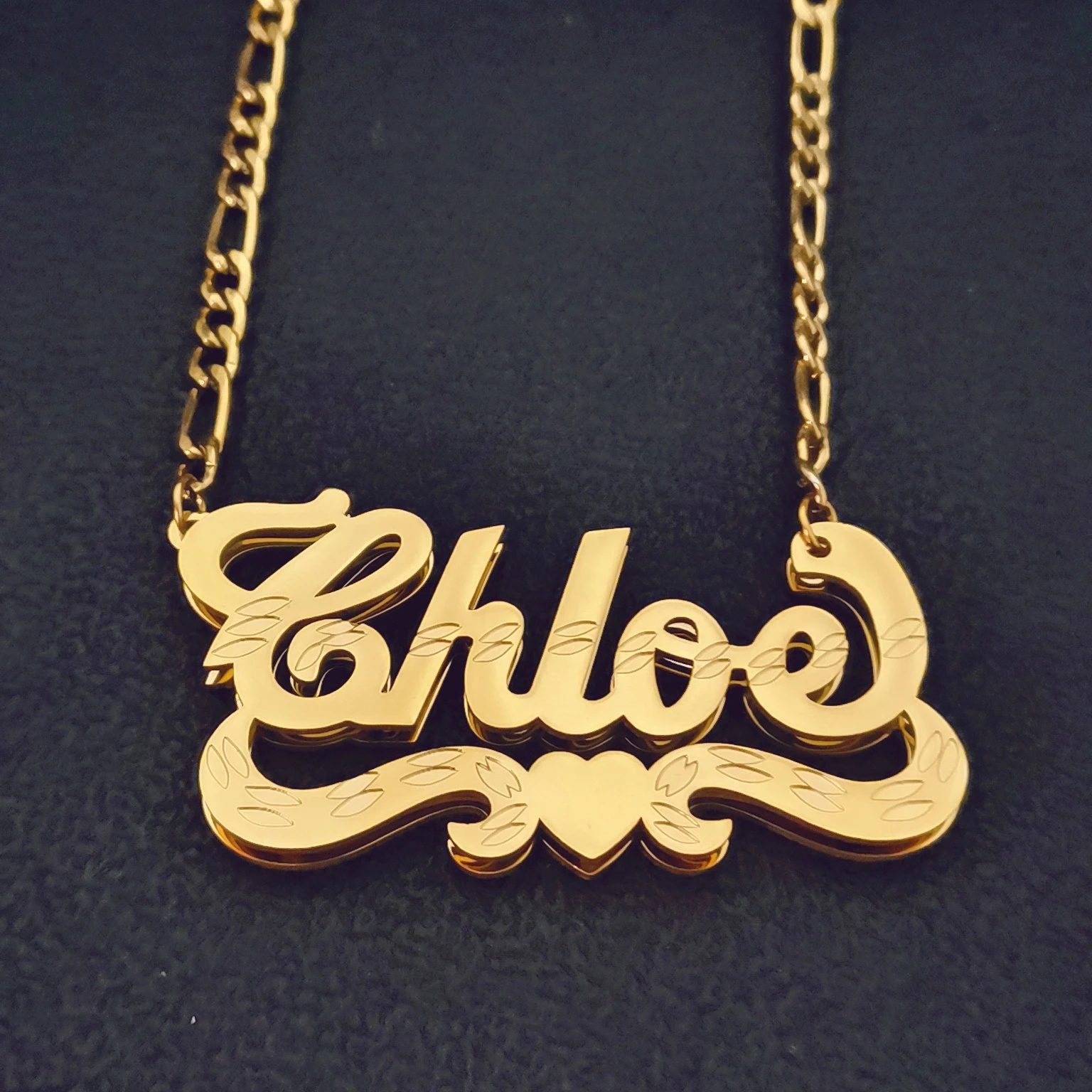

Gold Plated Stainless Steel Necklace Custom Name Necklace for Women Personalized 3D Nameplate Necklace Jewelry Gifts