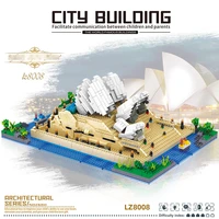 2552pcs sydney opera house 3d building model brick diy famous city street view miniature building block childrens toy gift