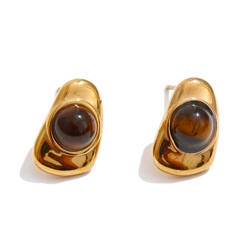 Yhpup набор украшений из тигрового камня и искусственного жемчуга