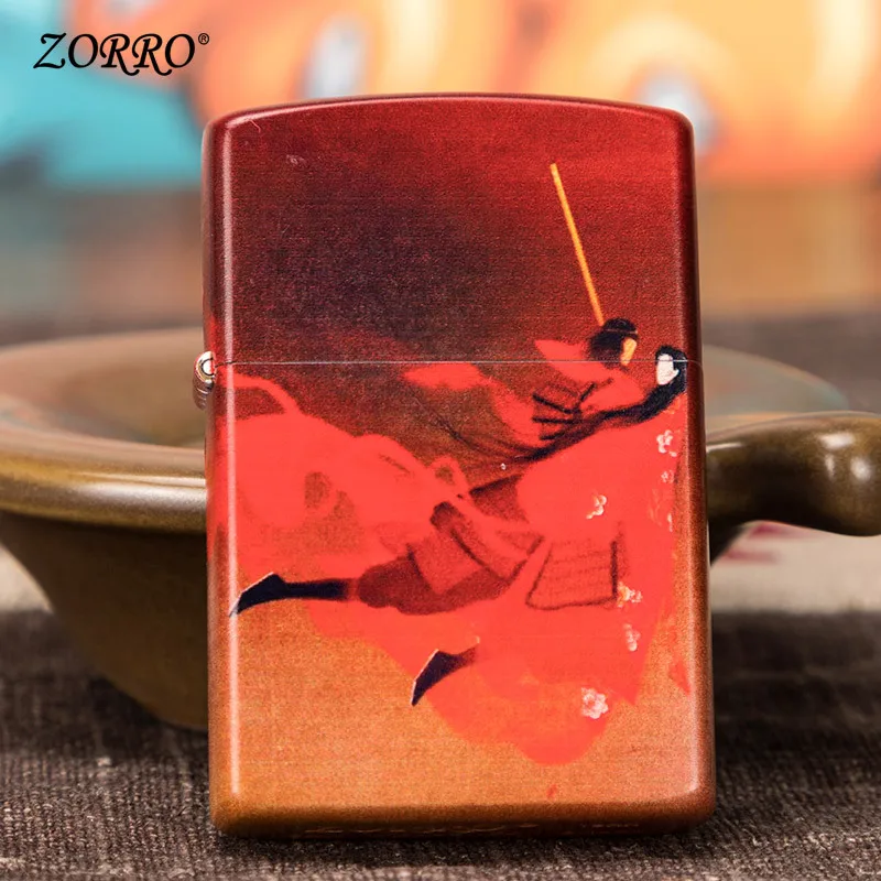 

New Zorro kerosene lighter windproof color paint Dahua journey to the West personalized creative lighter men's gift
