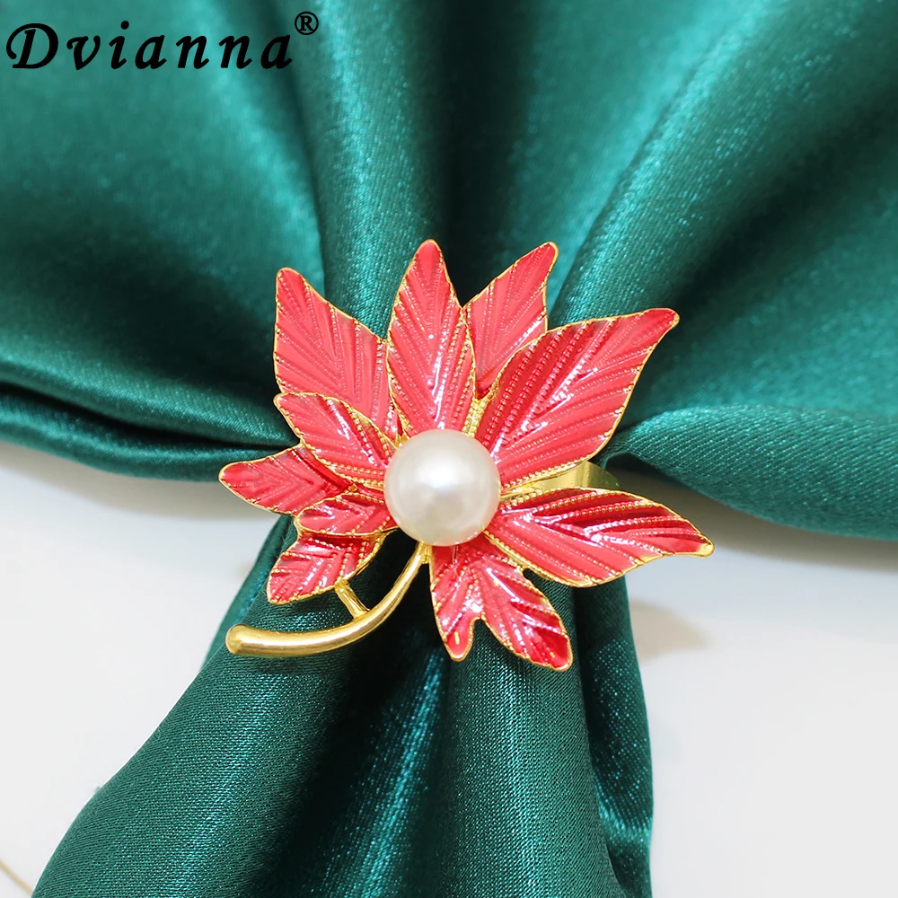 

8Pcs Maple Leaves Napkin Rings for Autumn Thanksgiving Woodland Birthday Baby Shower Rustic Wedding Party Decorations HWH204