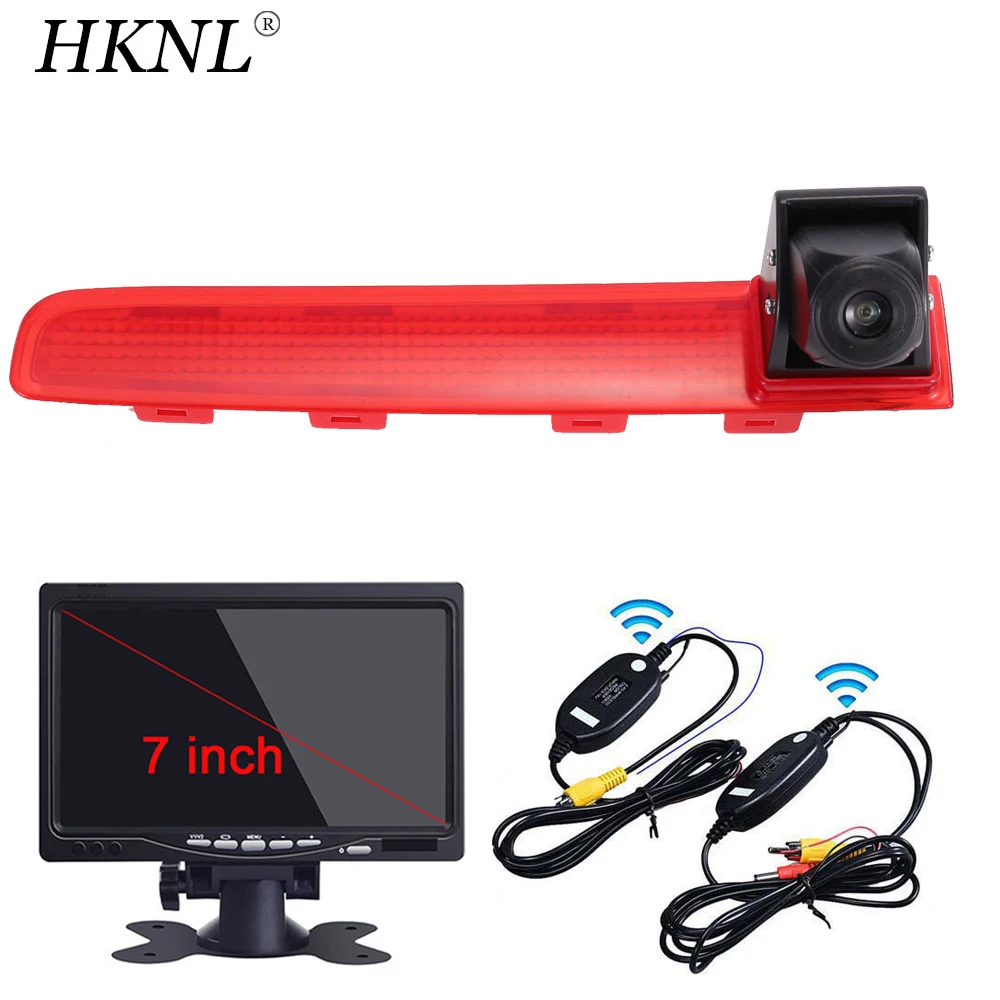 HKNL CCD Автомобильная камера заднего вида с 7-дюймовым монитором 2 4 ГГц Беспроводная